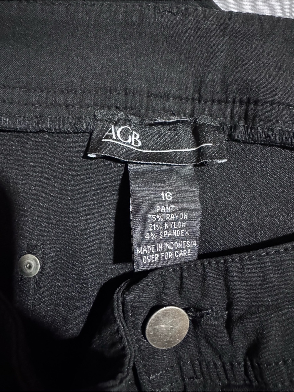 AGB women’s Black Skinny Stretch Jeans